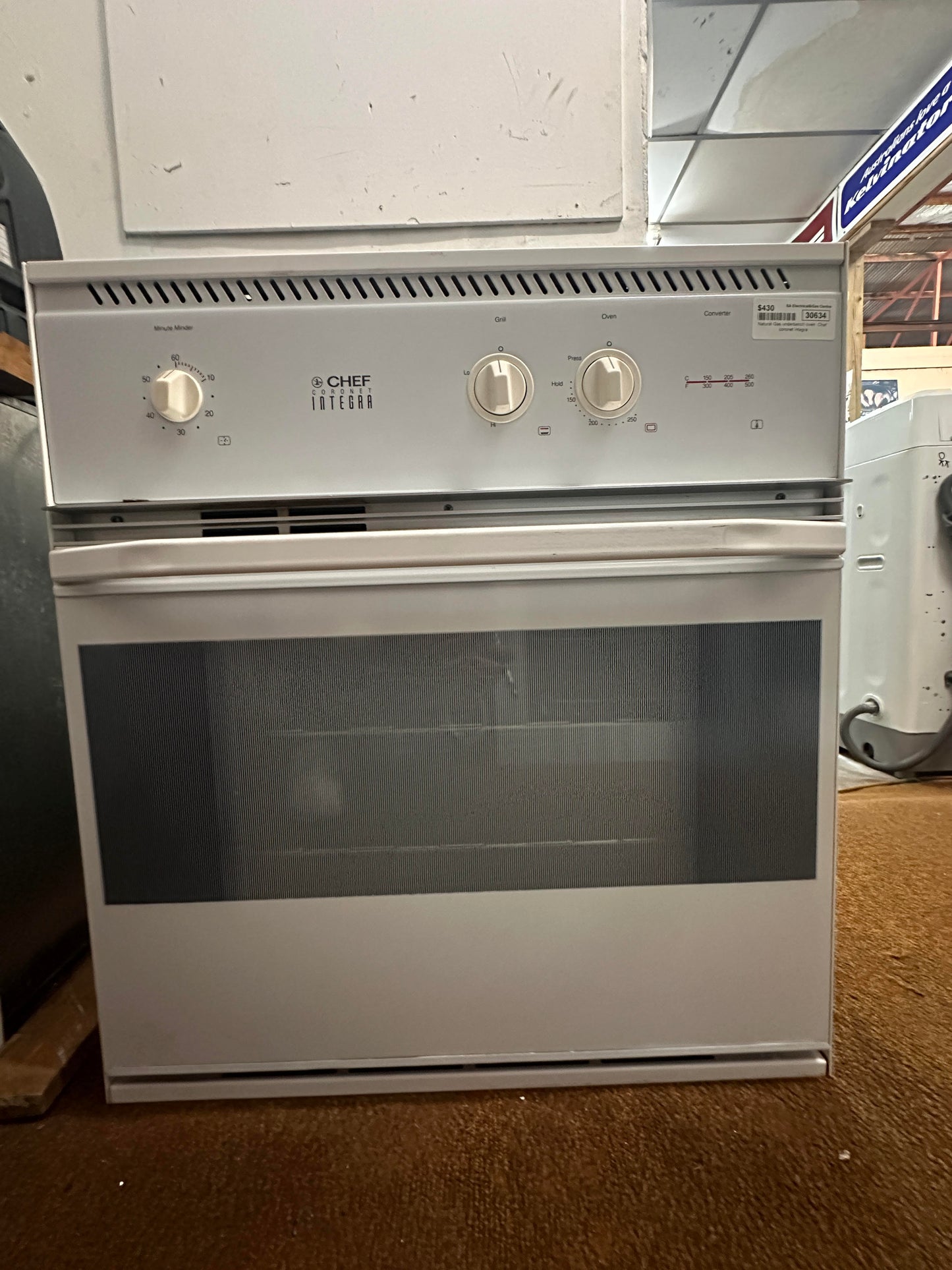 Chef Natural Gas Underbench Oven Coronet Integar