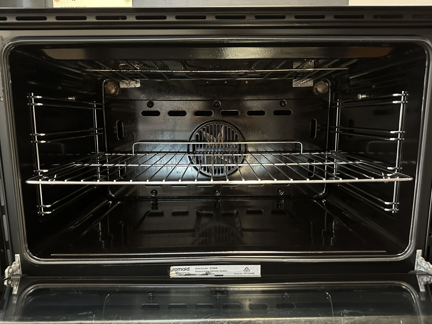 Euromaid 90cm Fan Forced Electric Underbench Oven ETD90B