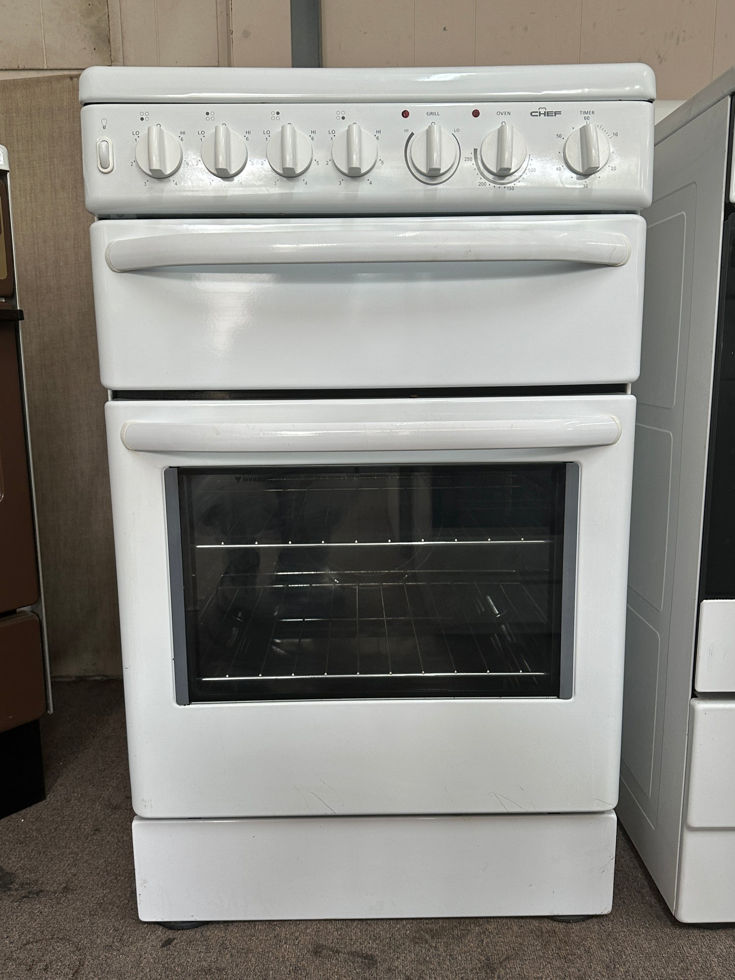 Chef 54cm Upright Cooker Freestanding Electric Stove