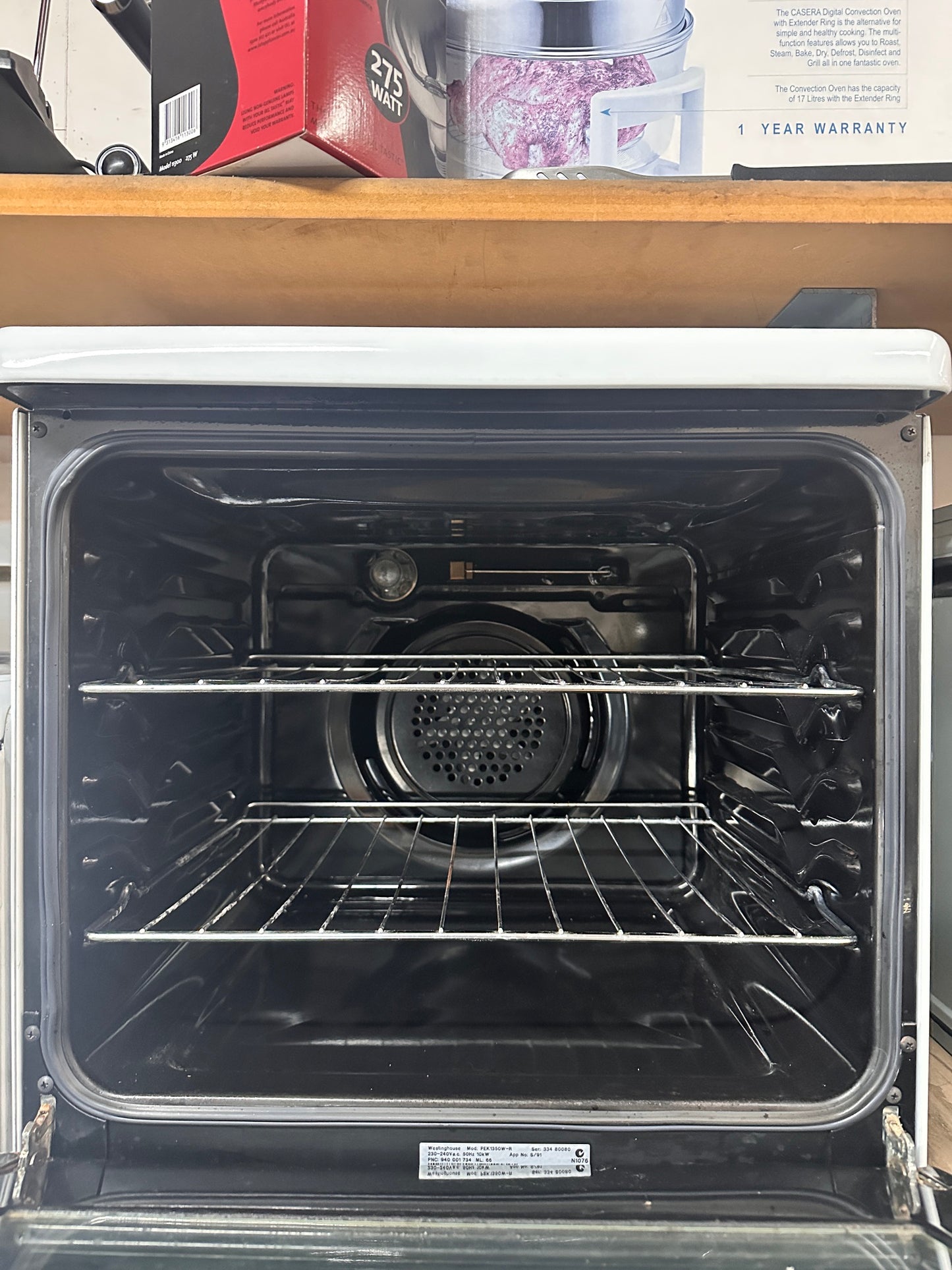 Westinghouse Fan Forced Electric Elevated Stove PEK1350W-R