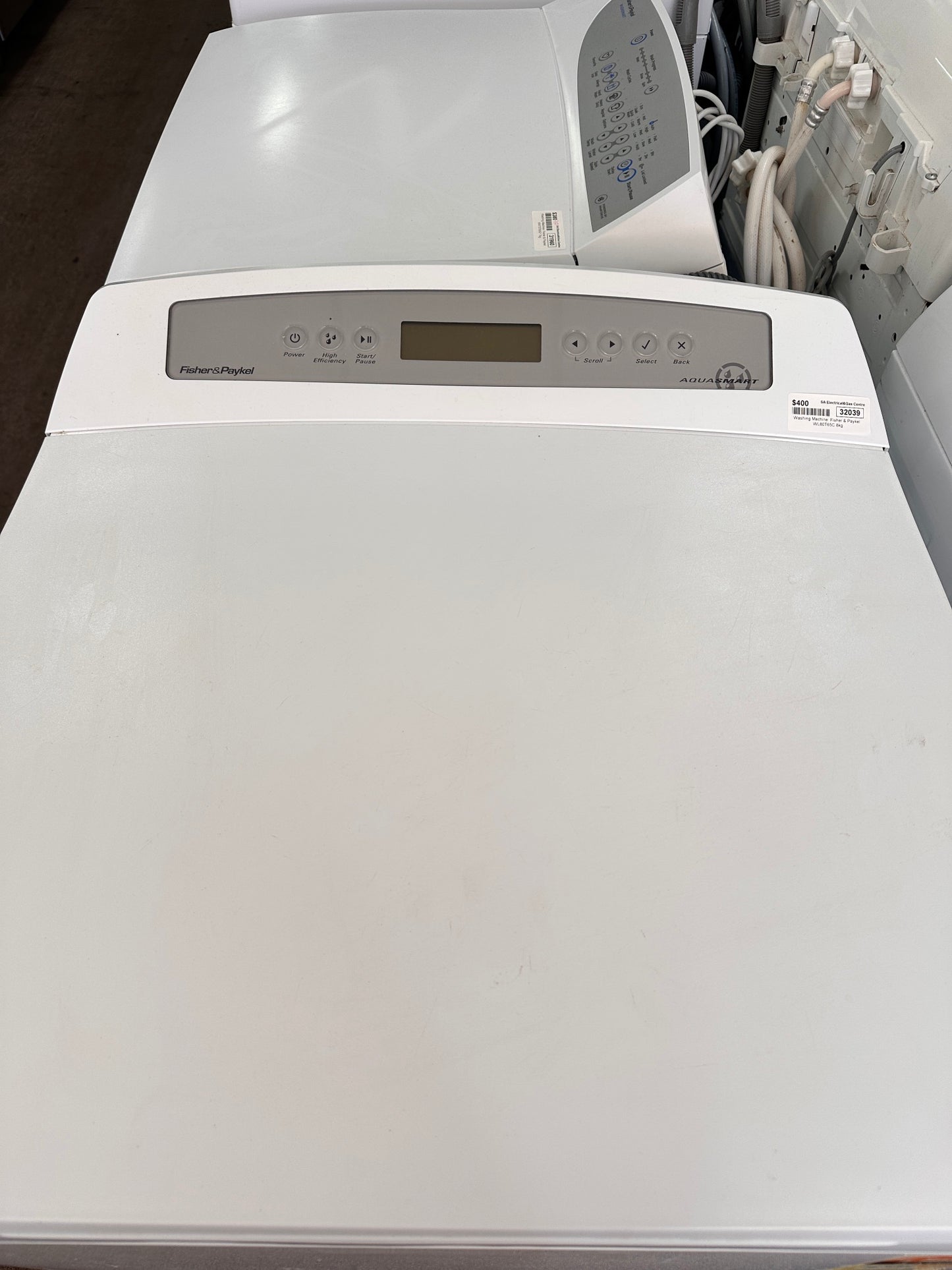 Fisher & Paykel Top Loader Washing Machine 8kg WL80T65C