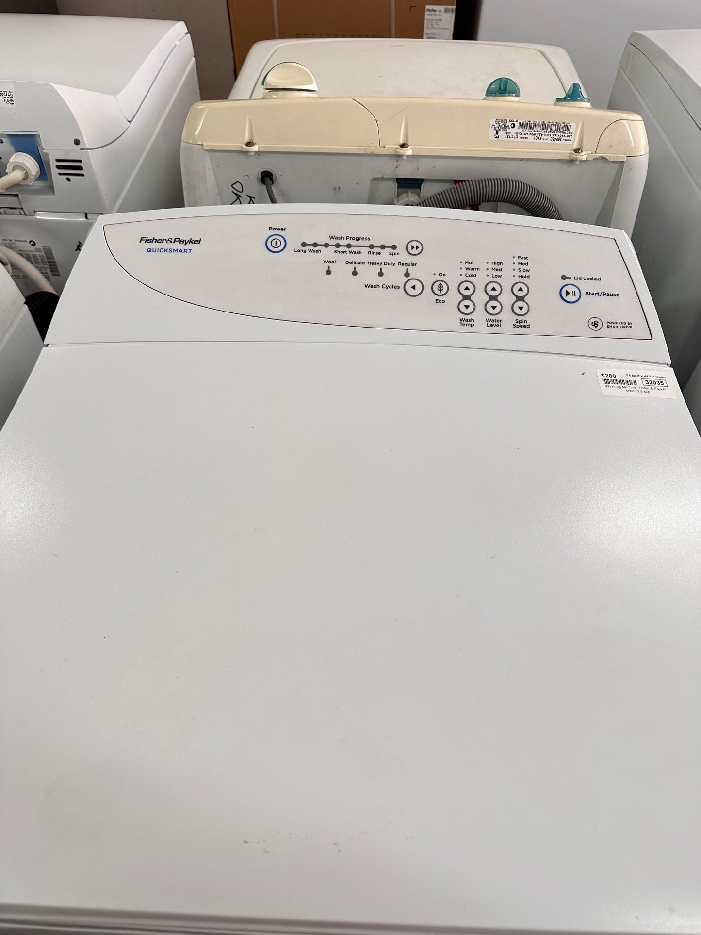 Fisher & Paykel Top Loader Washing Machine 5.5kg MW513