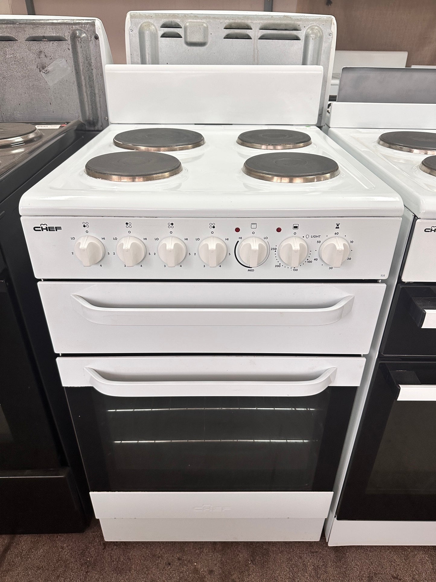 Chef 54cm Upright Cooker Freestanding Electric Stove 535