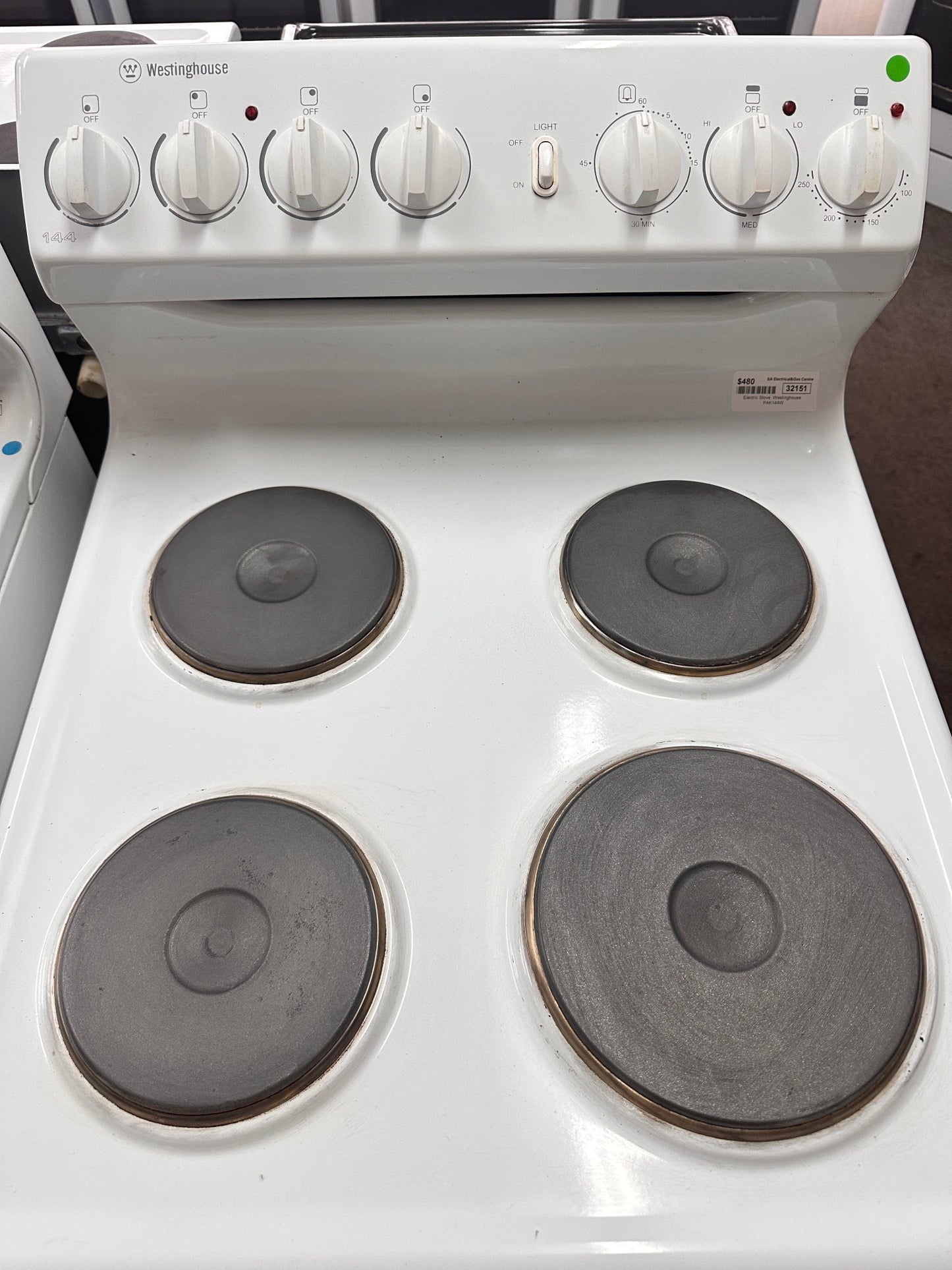 Westinghouse 54cm Upright Cooker Freestanding Electric Stove PAK144W