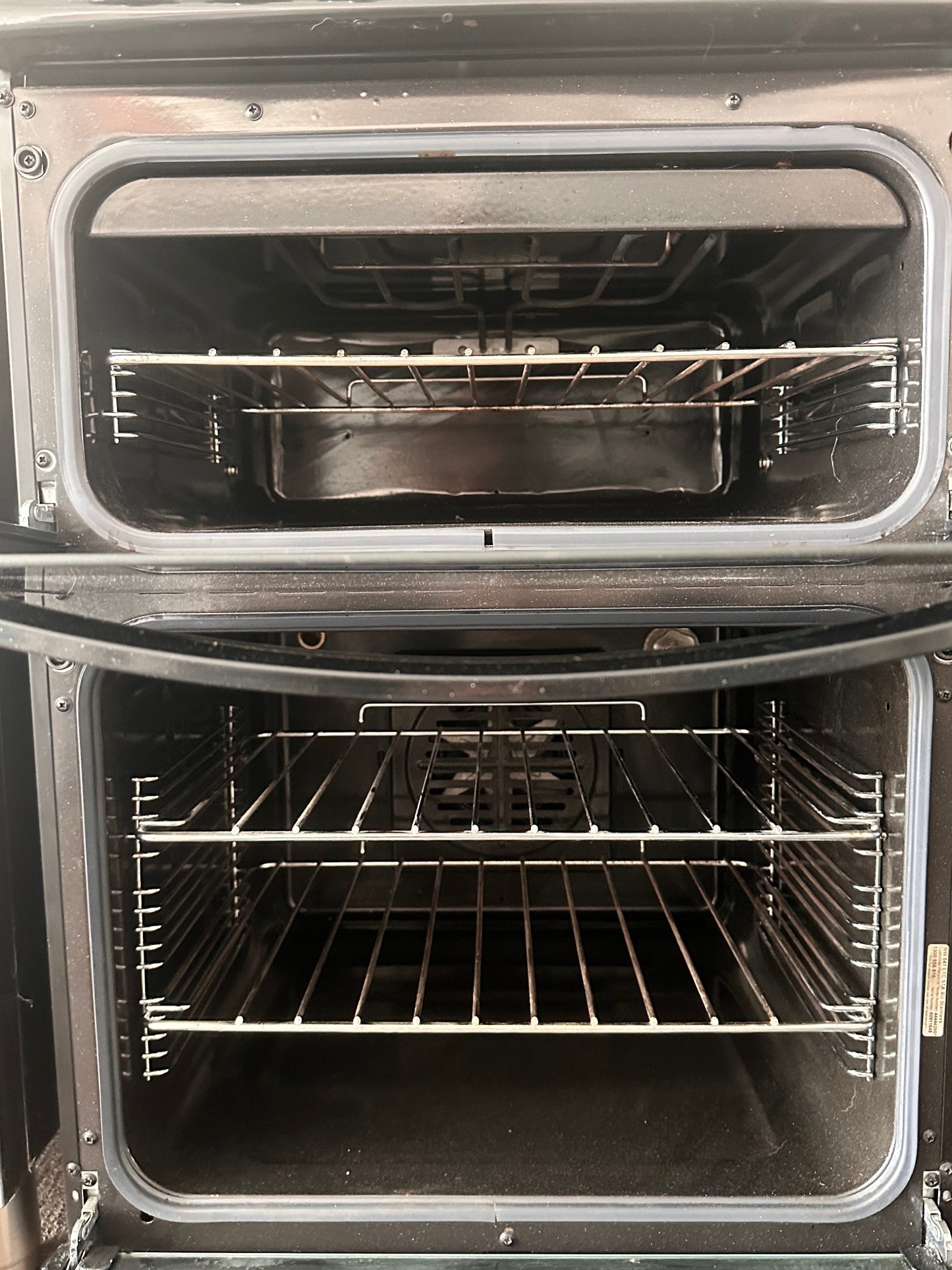 New World 545mm Fan Forced Upright Cooker Freestanding Double Oven Electric Stove NW541ETCSTAAU Black
