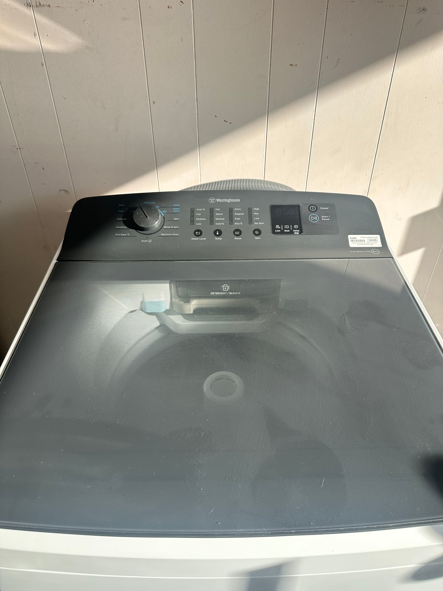Westinghouse Top Loader Washing Machine 8kg WWT8084J7WA