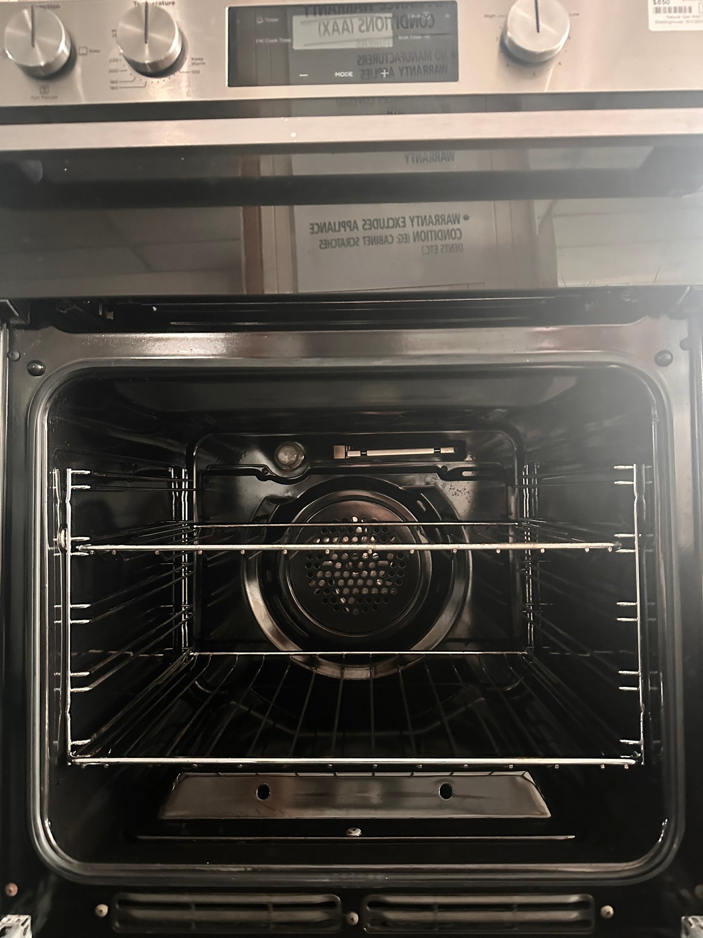 Westinghouse Fan Forced 60cm Built-In Natural Gas Oven with Separate Electric Grill WVG655SCNG