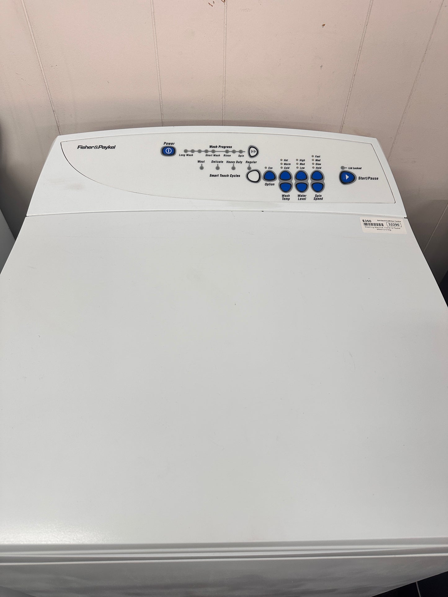 Fisher & Paykel Top Loader Washing Machine 5.5kg MW512