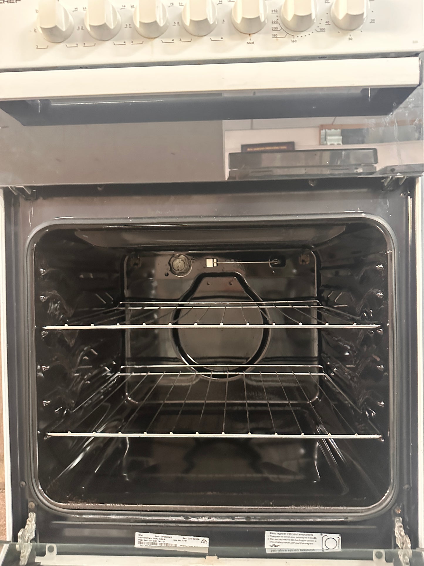 Chef 54cm Upright Cooker Freestanding Electric Stove 535