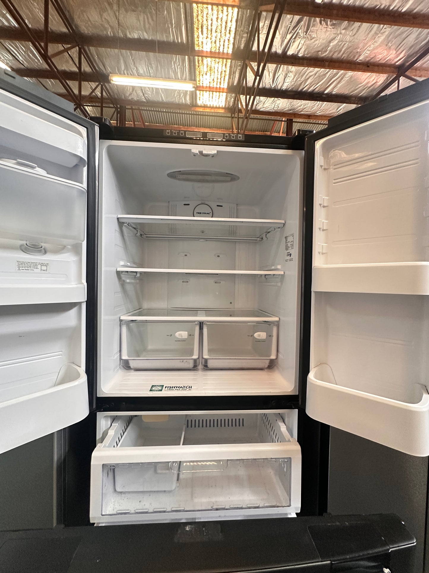 Samsung French Door Fridge Freezer 583L SRF582DBLS 583L Black