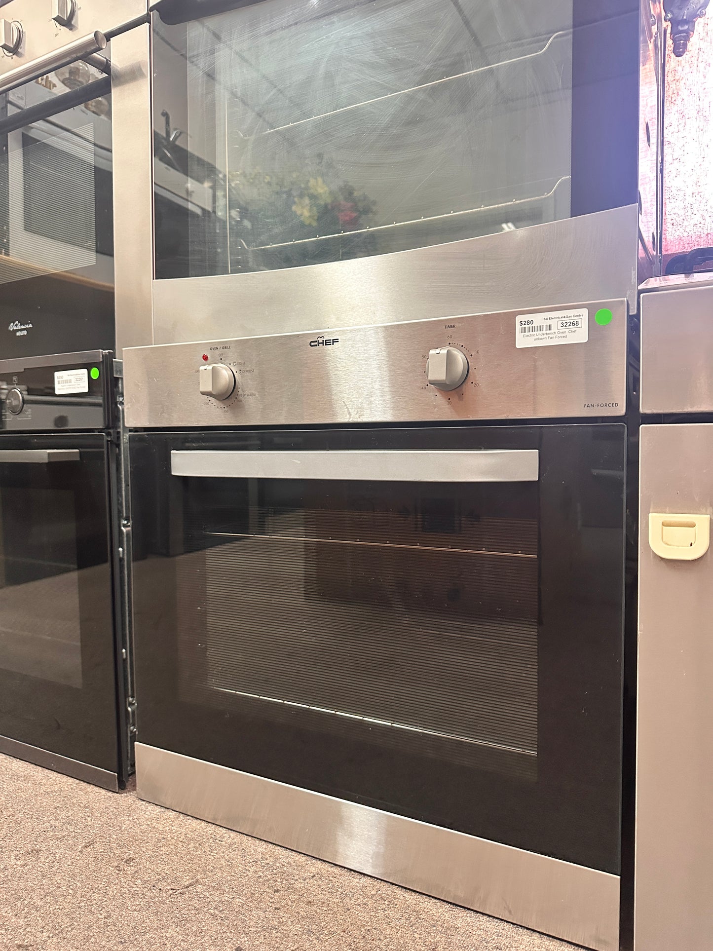 Chef Fan Forced Electric Underbench Oven Stainless Steel