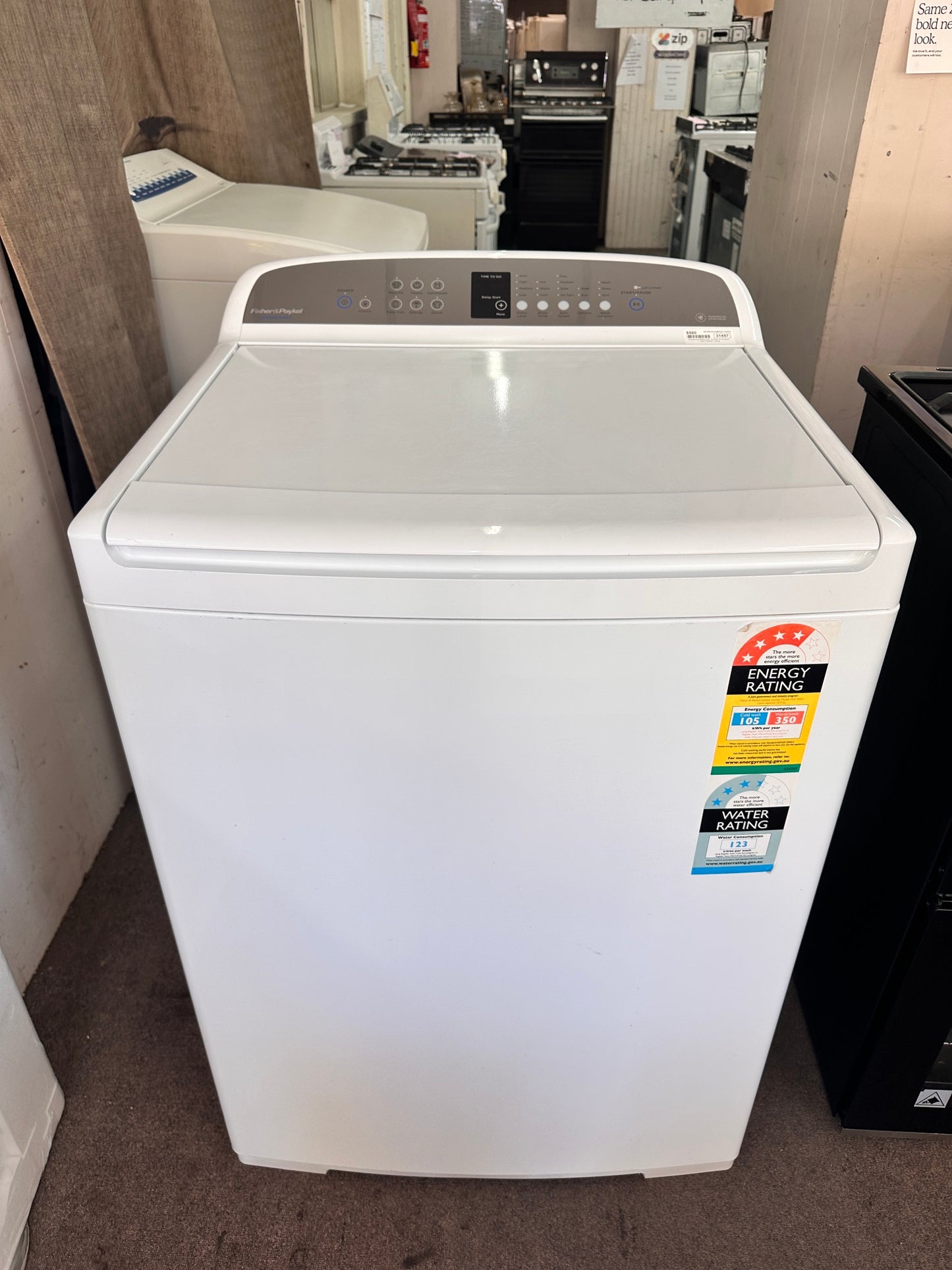 Fisher & Paykel Top Loader Washing Machine 10kg WA1068G