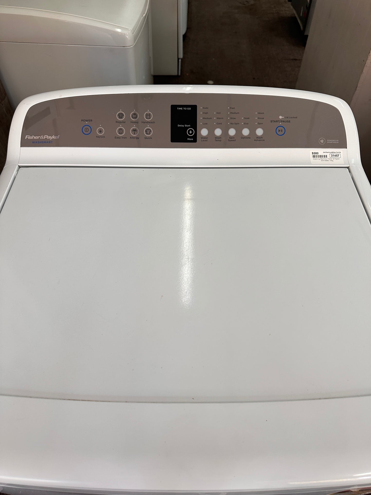 Fisher & Paykel Top Loader Washing Machine 10kg WA1068G