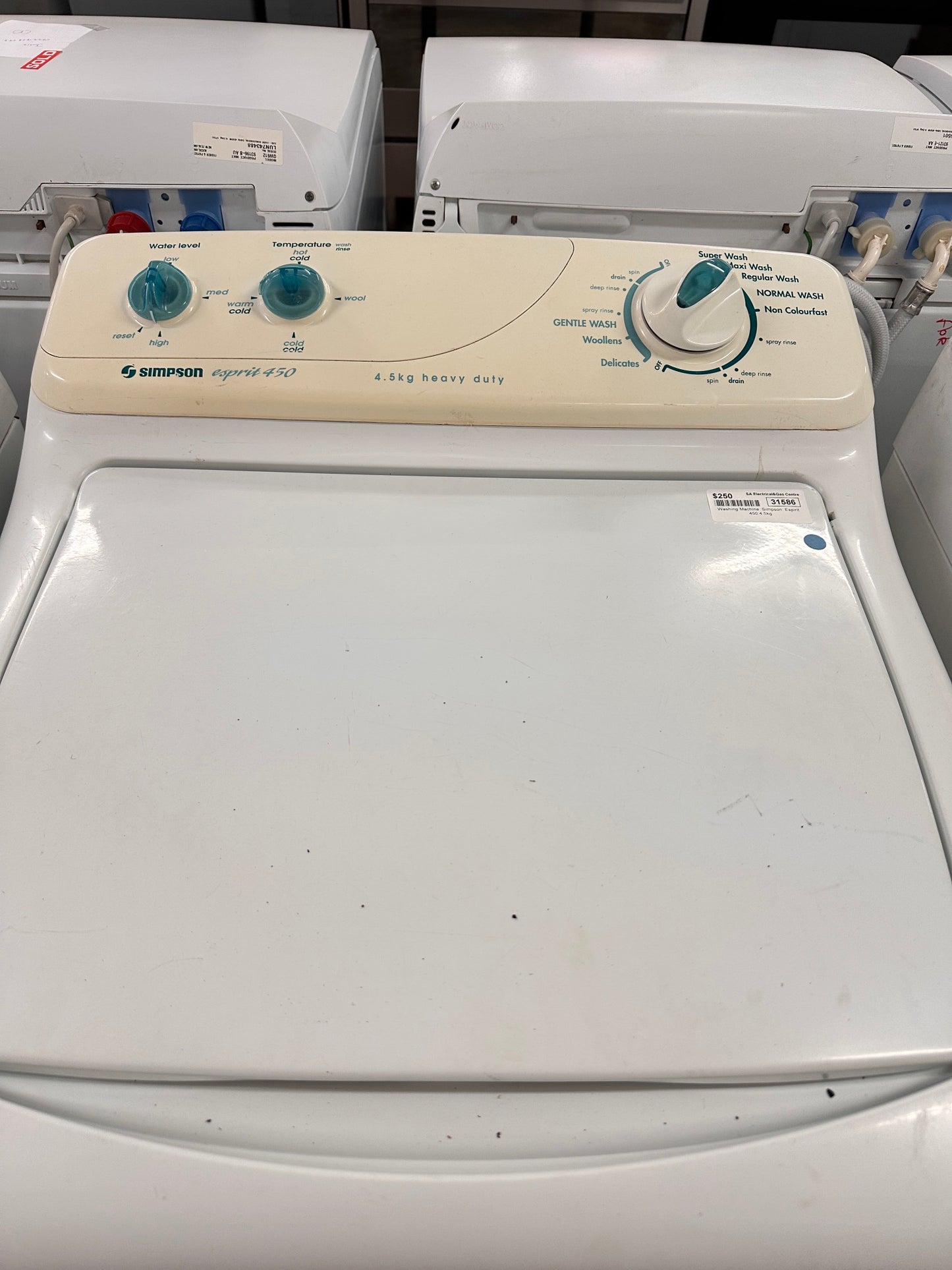 Simpson Top Loader Washing Machine 4.5kg 39P450