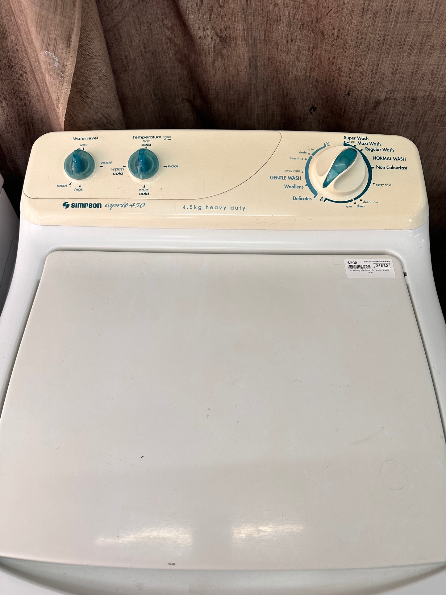 Simpson Top Loader Washing Machine 4.5kg esprit 450