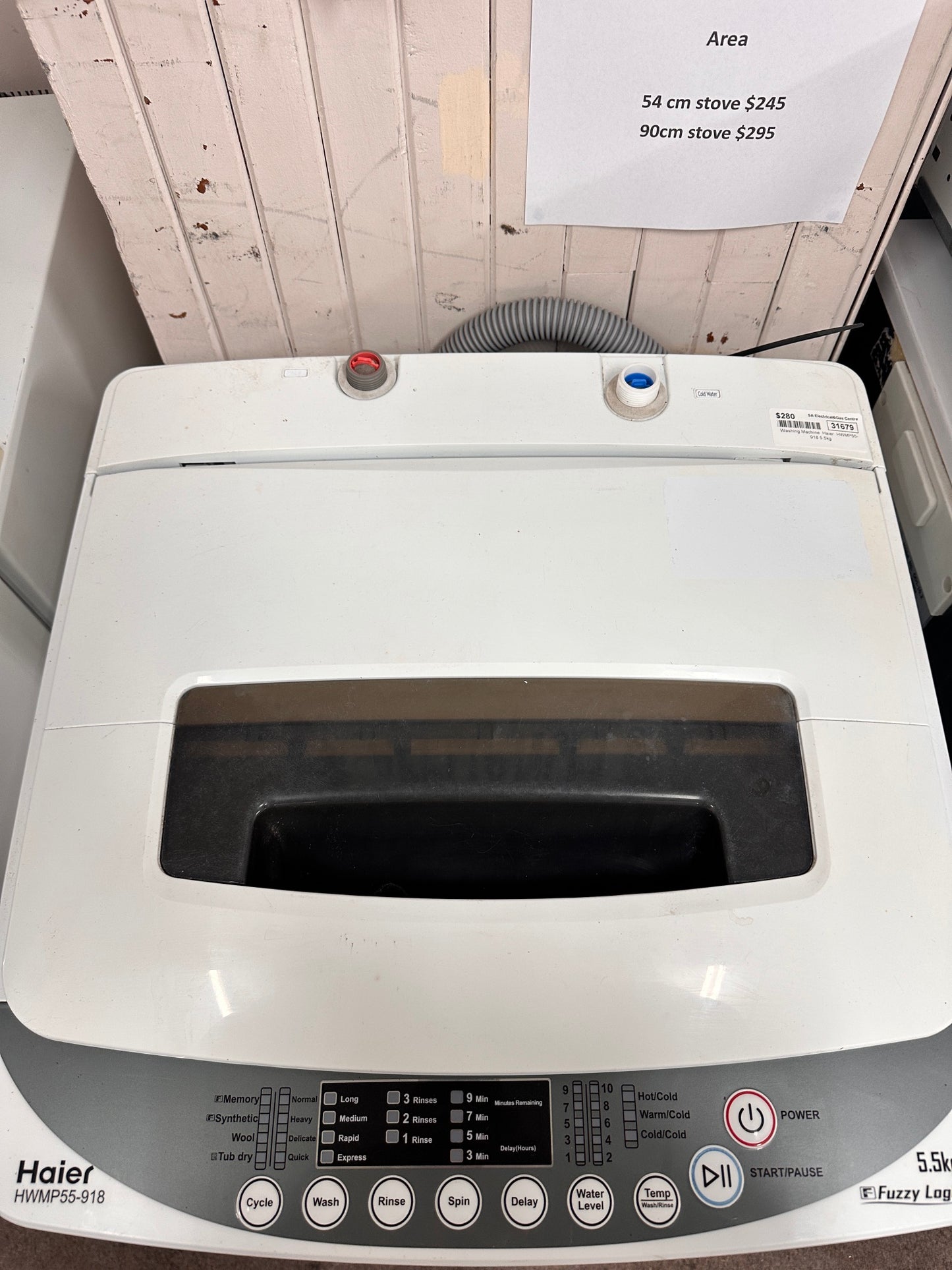 Haier Top Loader Washing Machine 5.5kg HWMP55-918
