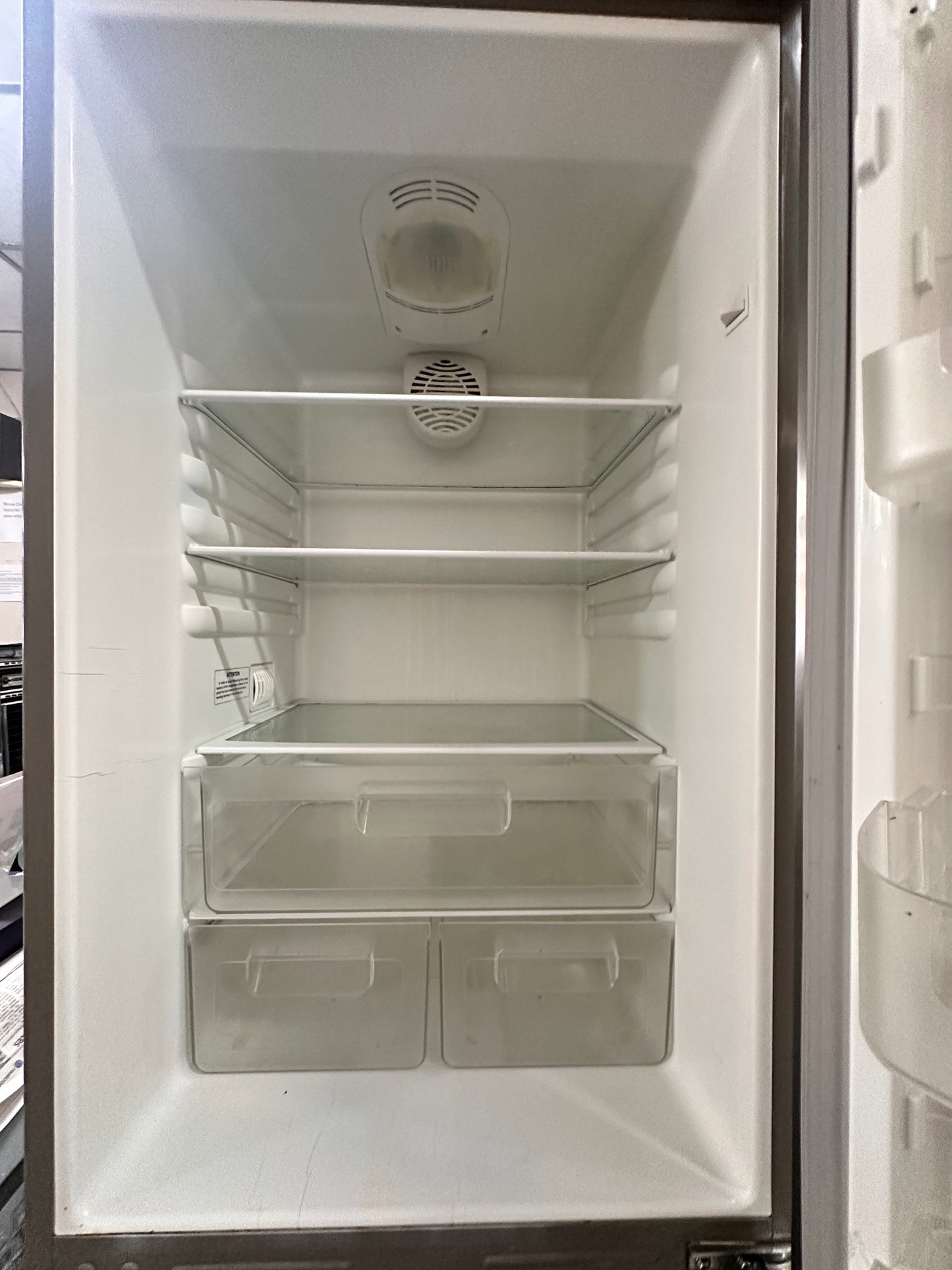 Ariston Bottom Mount Fridge Freezer 295L MBL300F Stainless