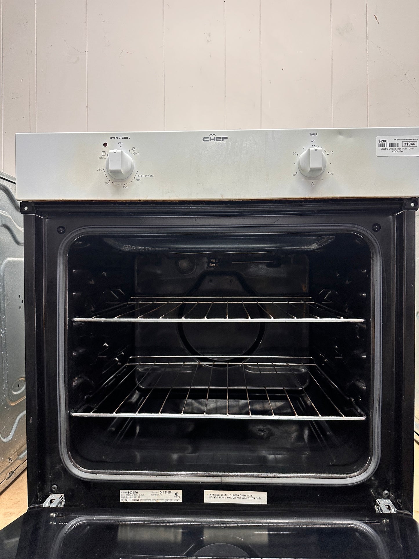 Chef Electric Underbench Oven EOC617W