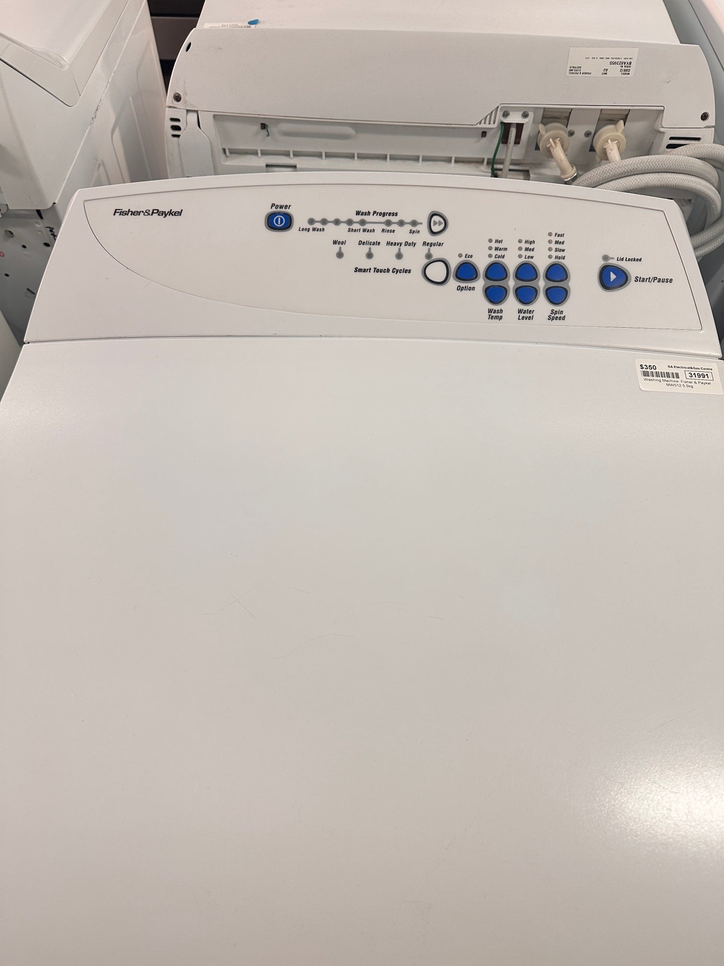 Fisher & Paykel Top Loader Washing Machine 5.5kg MW512
