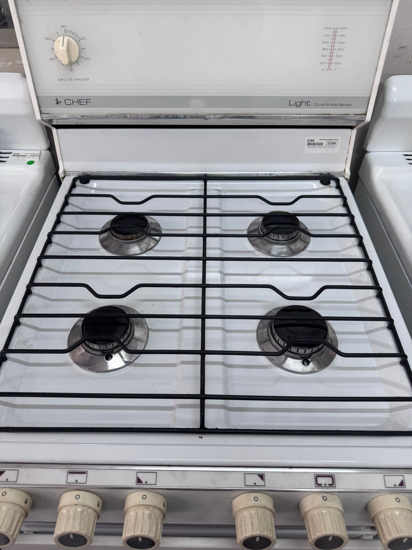 Chef Freestanding Gas Stove 54cm, 6 Months Warranty (32384 F)