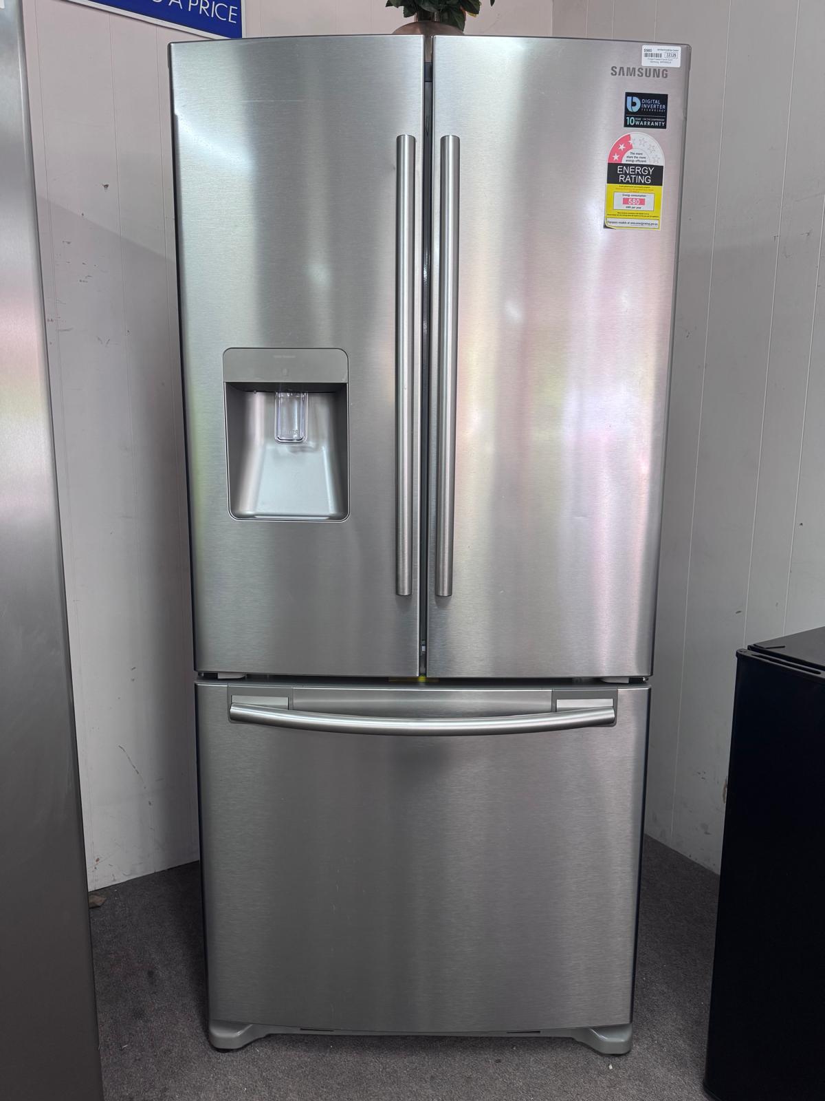 Samsung French Door Fridge Freezer SRF583DLS 583L Silver(32325 F)