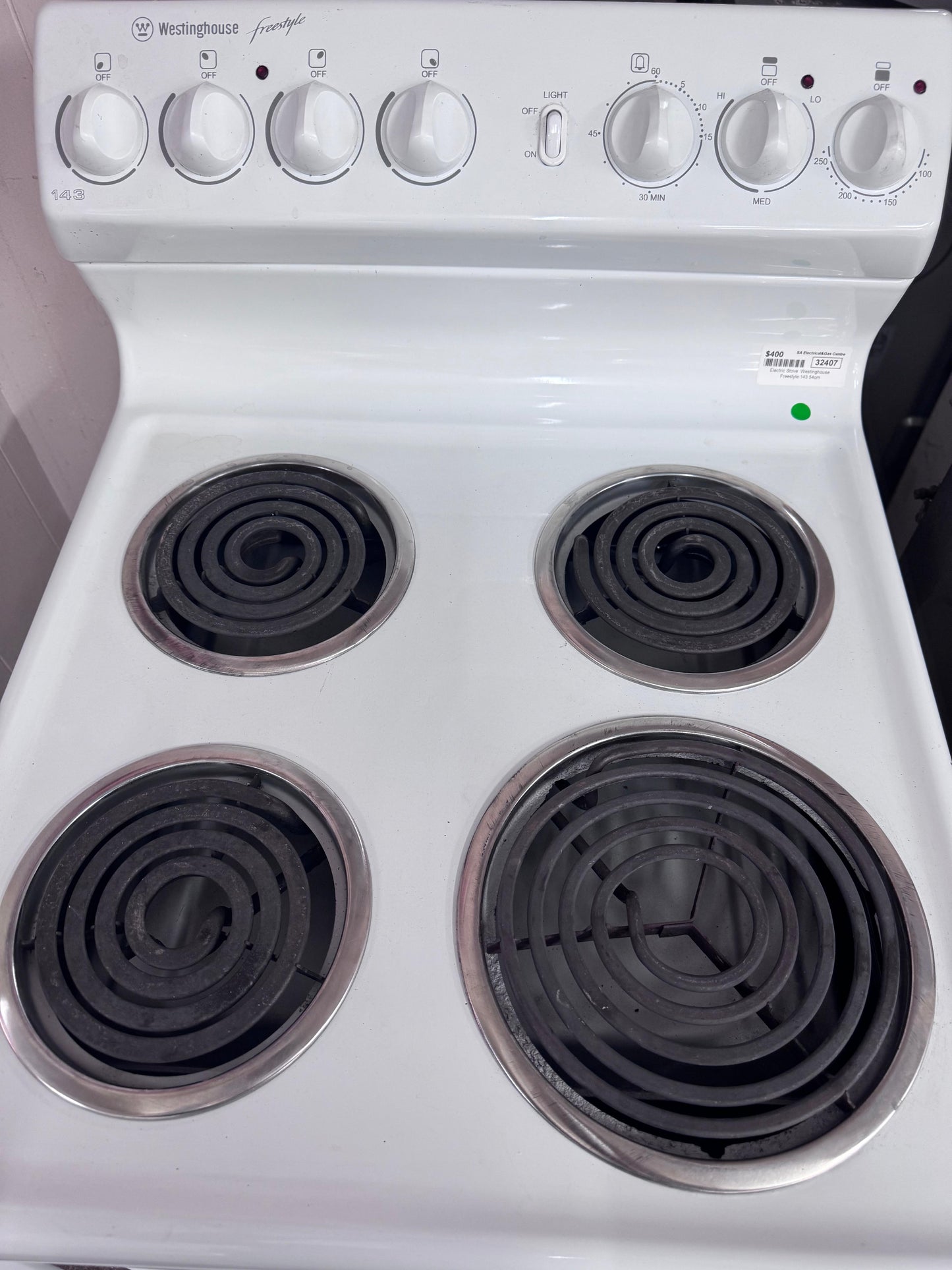 Westinghouse 54cm Electric Freestanding Stove Freestyle143 (32407 F)