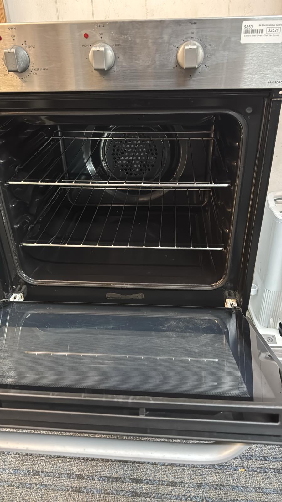 Chef Fan Forced Electric Wall Oven, 6 months warranty ( 32521 F)