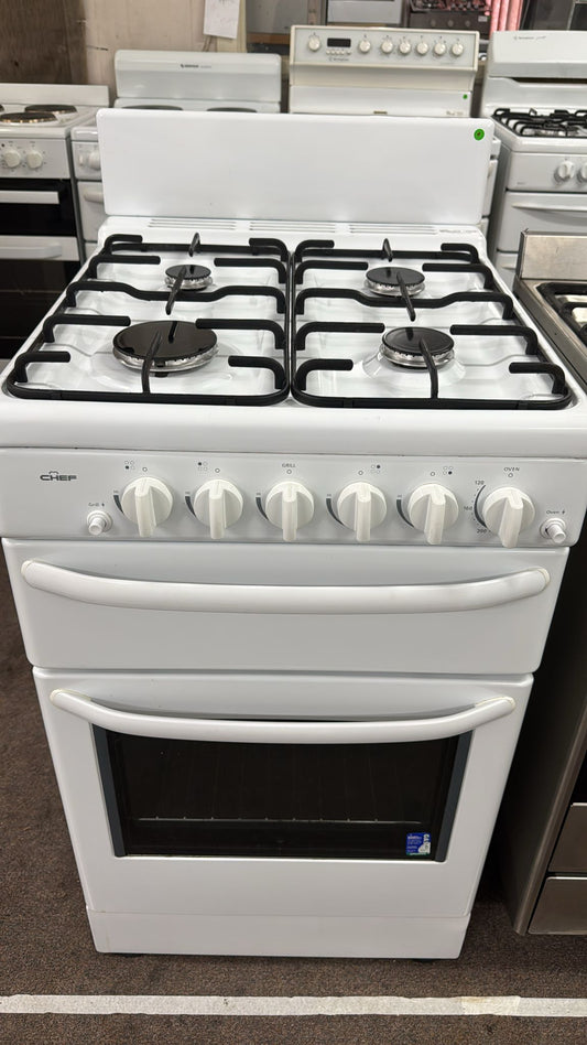 Chef 54cm Natural Gas Freestanding Stove, (32549)