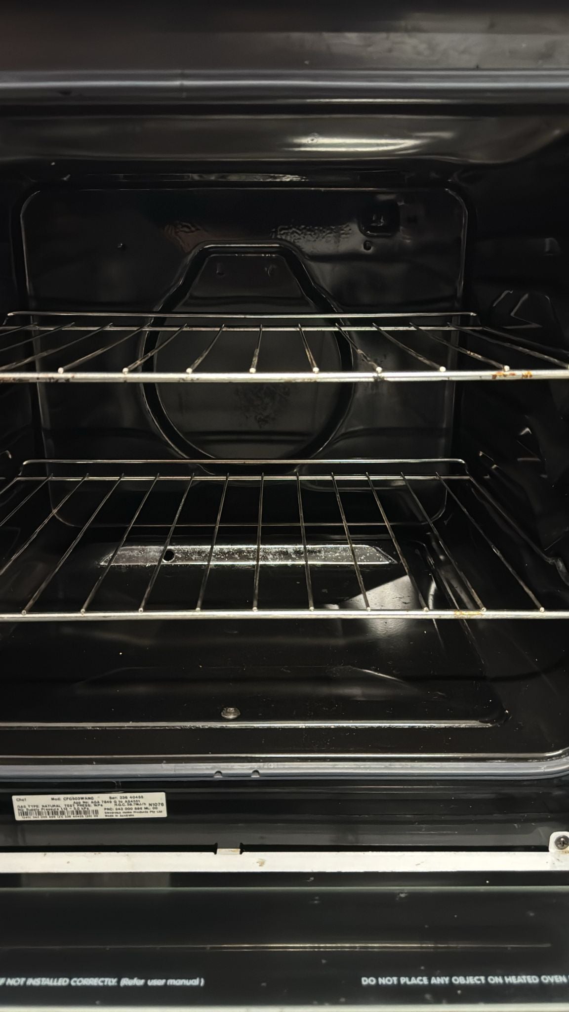 Chef 54cm CFG503WNG Natural Gas Freestanding Stove (32913)