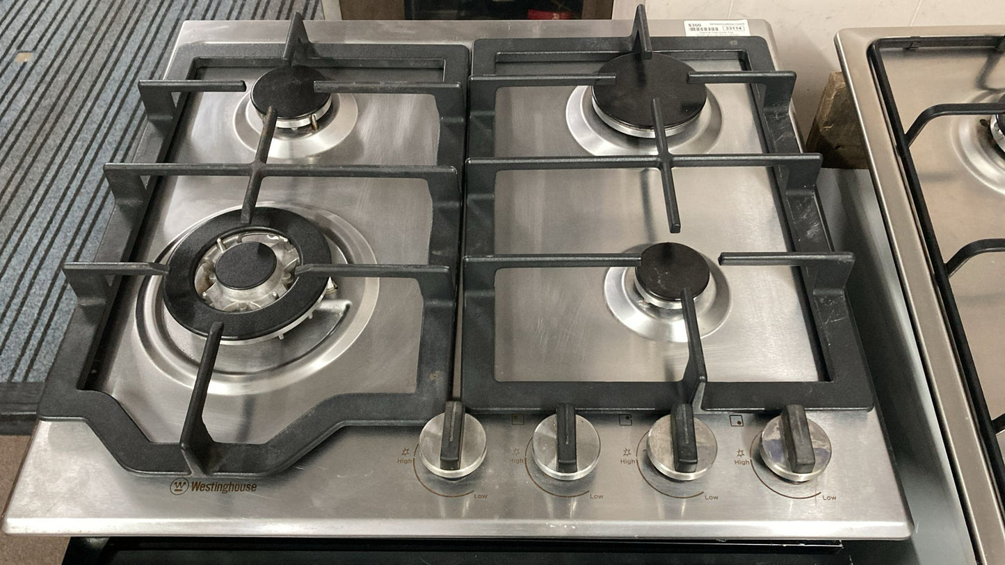 Westinghouse Natural Gas Cooktop 4 Burners, WHG644SC (33114)