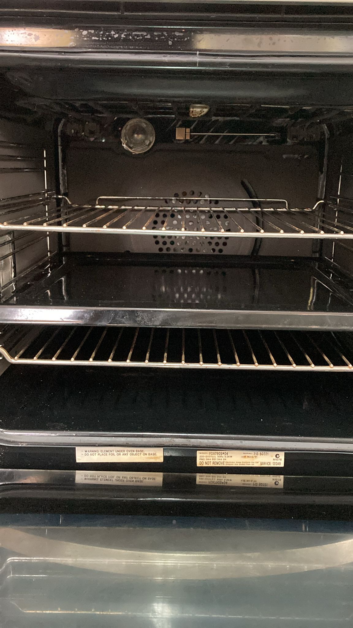 Westinghouse Fan Forced Electric Wall Oven, PDN790S04 (33150)