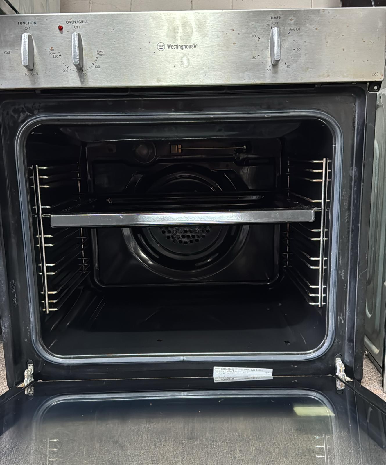 Westinghouse 663 Electric Underbench Oven, Fan Forced (33335)