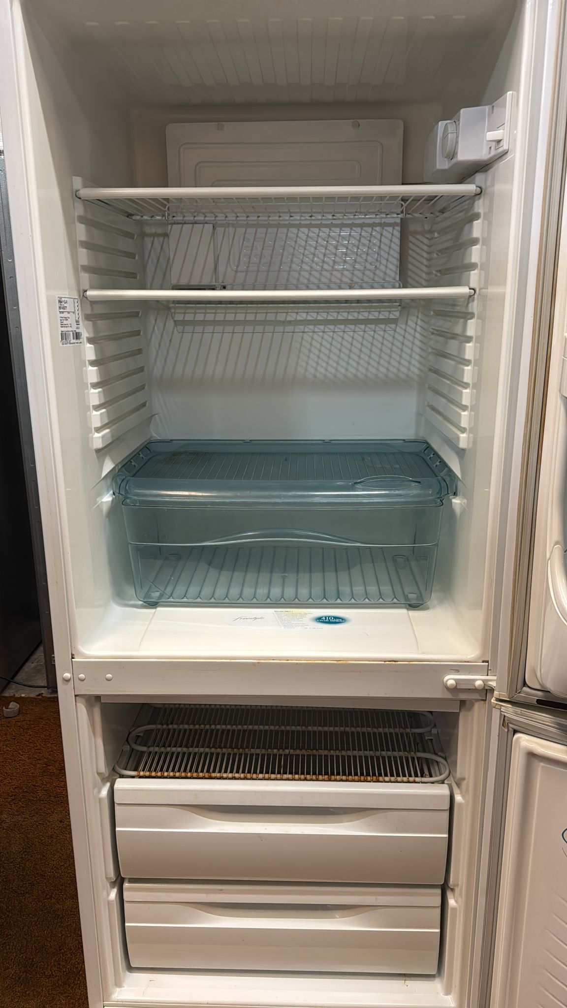 Westinghouse Bottom Mount Fridge Freezer 410L RB411QR (33339)
