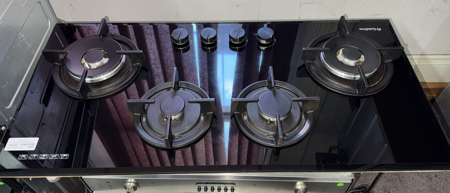 Goldline 93cm Natural Gas Cooktop 4 Burners, SAB4GL (33525)
