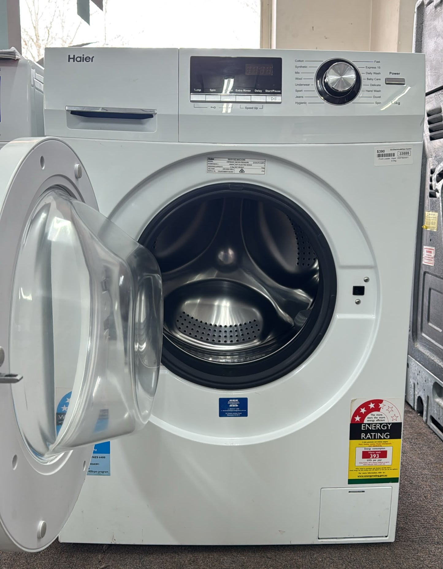 Haier Front Loader Washing Machine 8.5kg, HWF85AWI (33555)