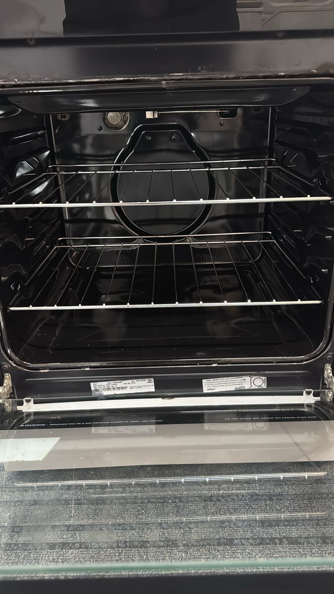 Chef 533 54cm Freestanding Electric Stove (33616)