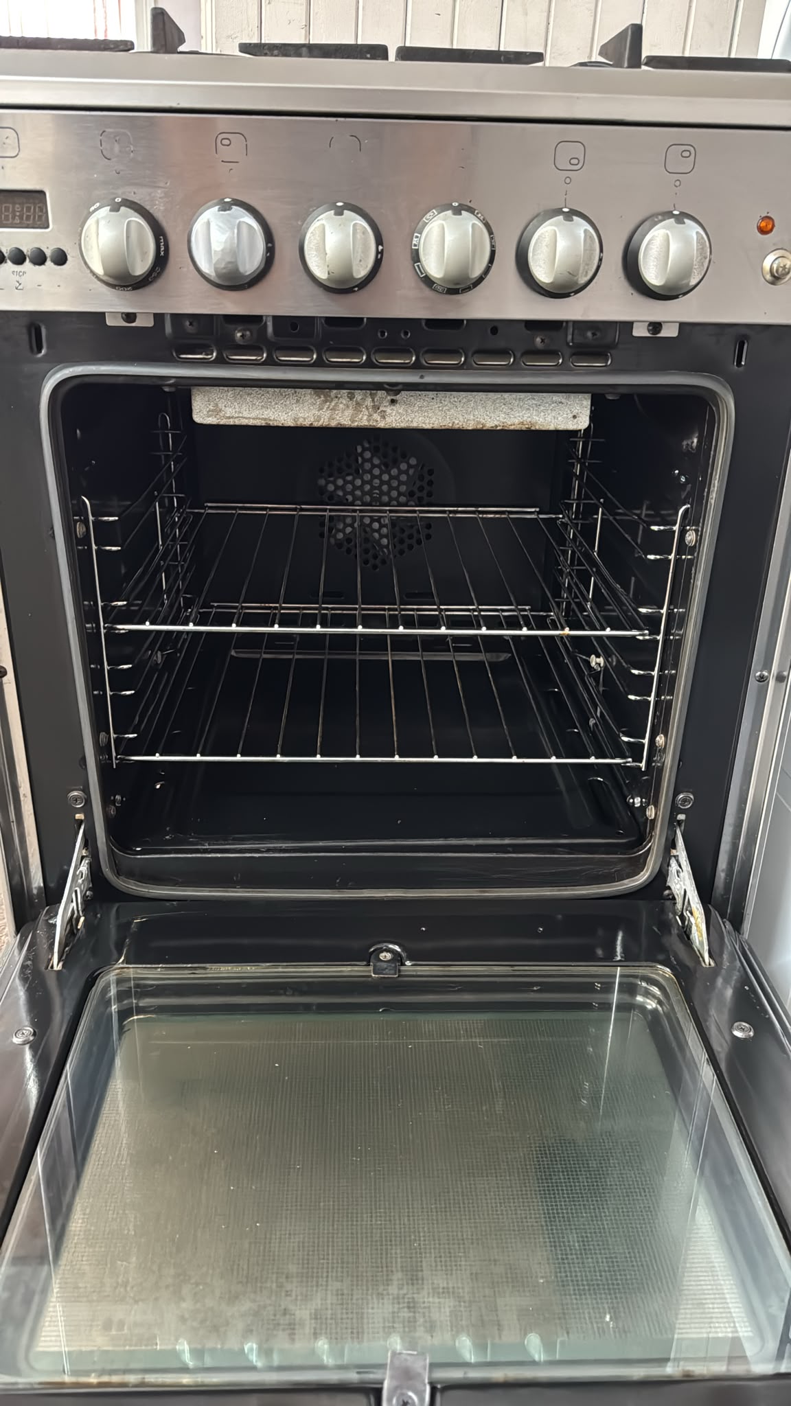 Emilia Stainless Steel 60cm Natural Gas Stove, Fan Forced (33744)
