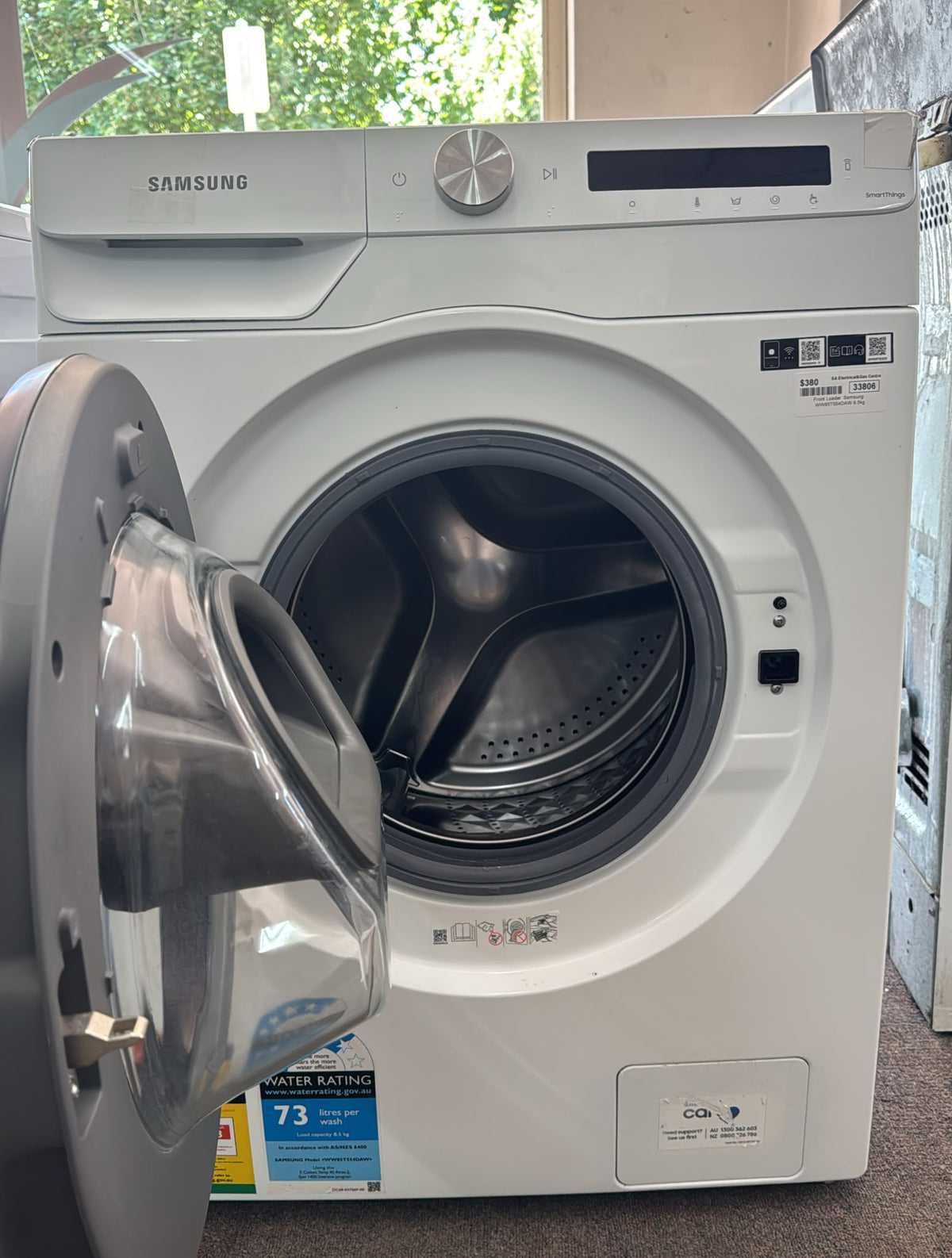 Samsung Front Loader Washing Machine 8.5kg, WW85T554DAW (33806)
