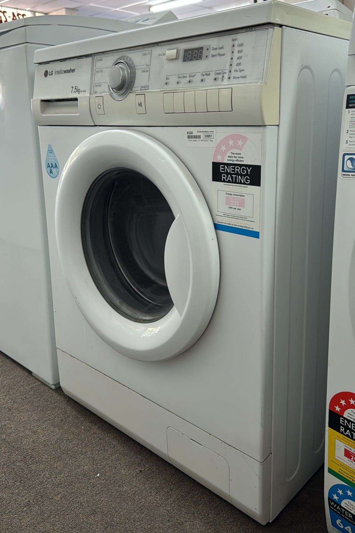 LG Front Loader Washing Machine 7.5kg, WD1023C (33851)