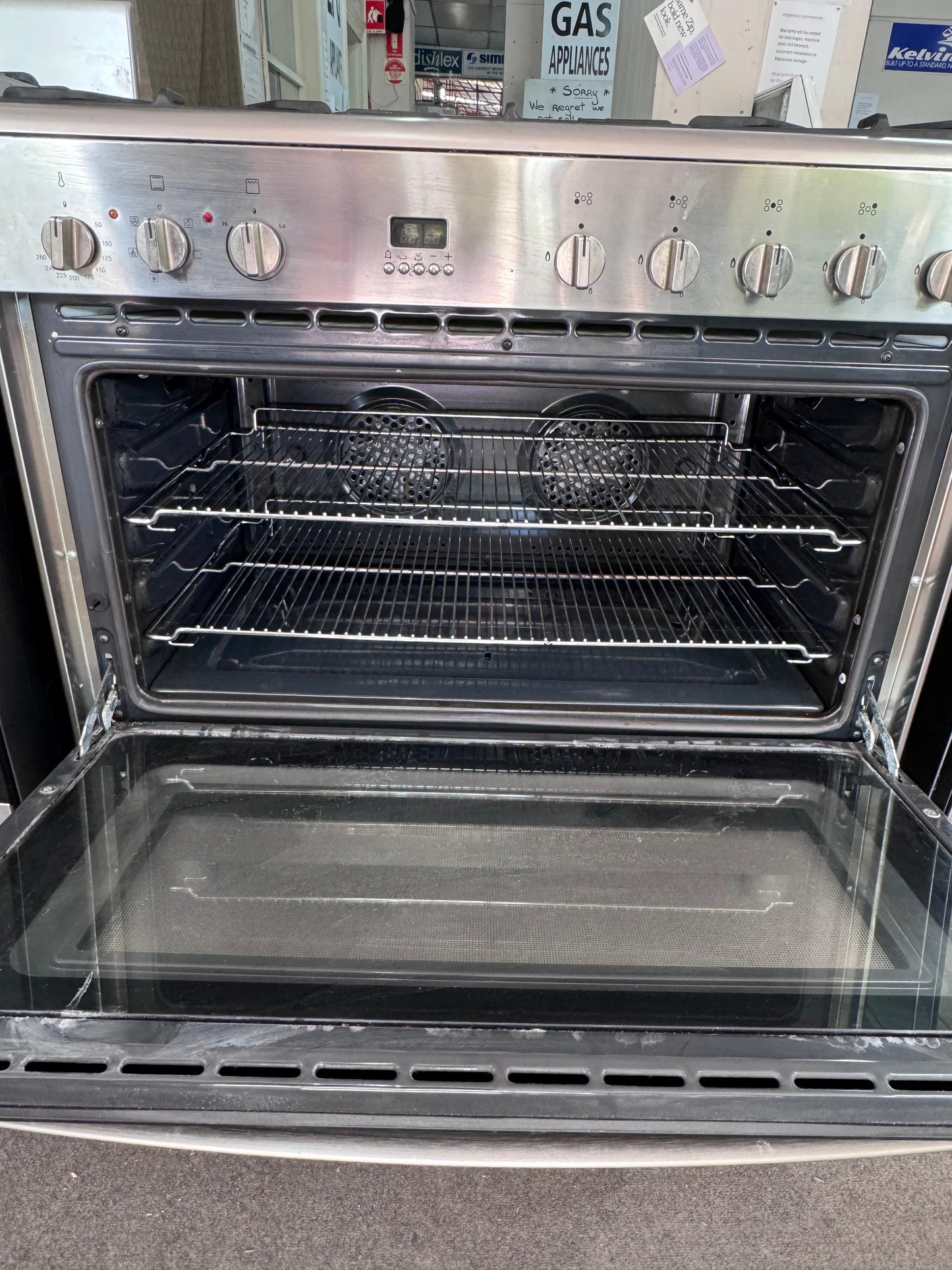 LG Dual Fuel Fan Forced Gas Stove 90cm, 6 Months Warranty (32383 F)
