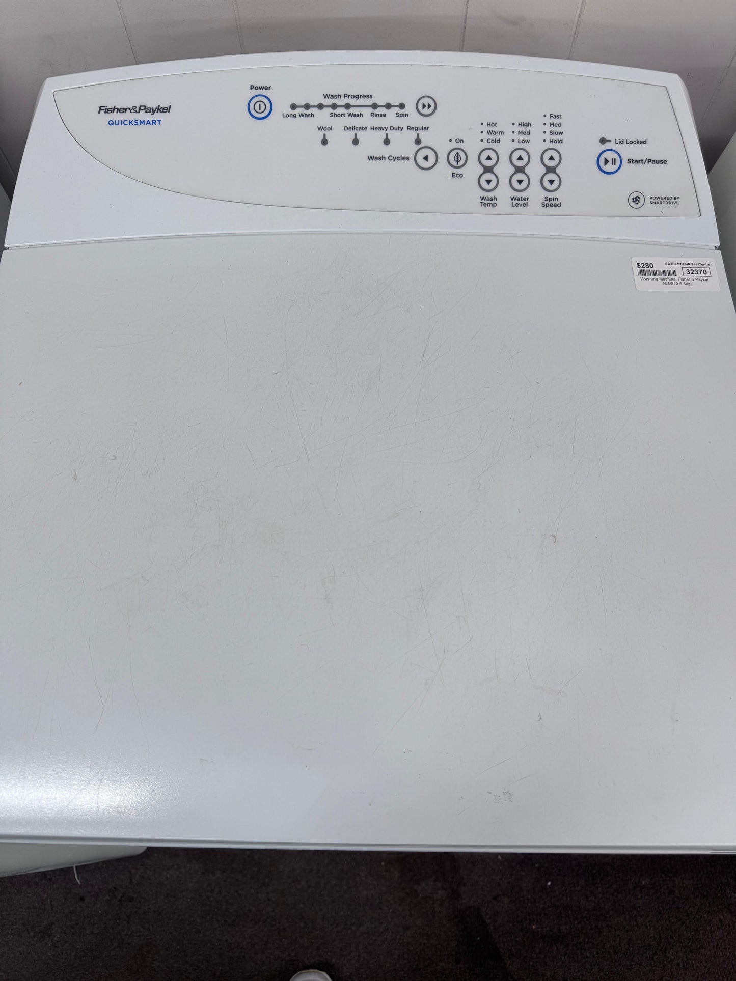 Fisher & Paykel Top Loader Washing Machine 5.5kg MW513 (32370 F)
