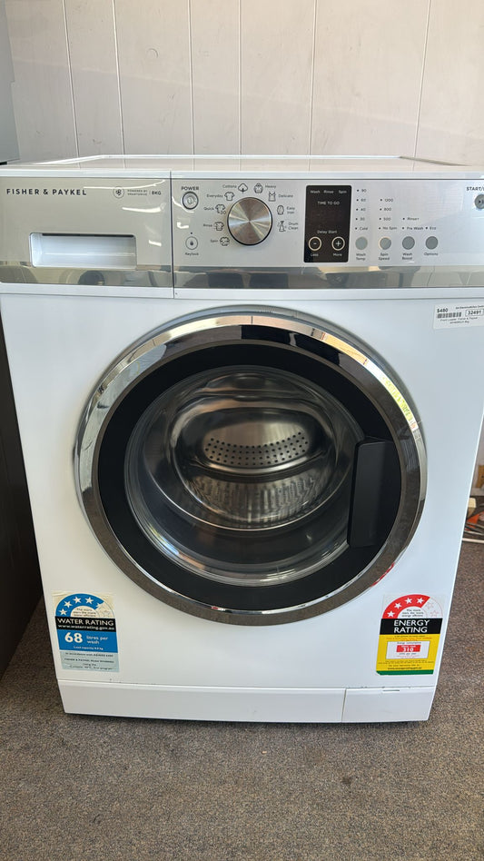 Fisher & Paykel Front Loader Washing Machine 8kg WH8060J3 (32491 F)