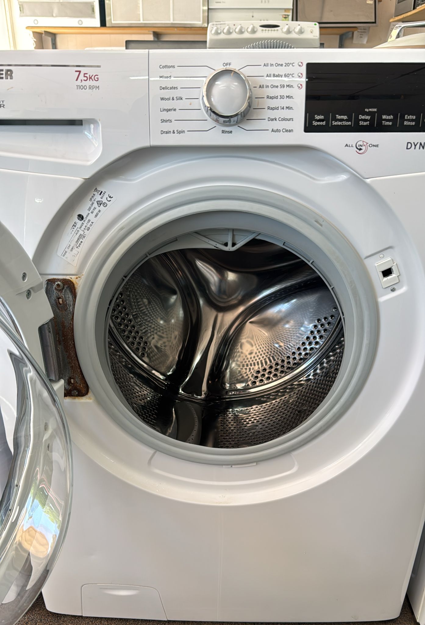 Hoover Front Loader Washing Machine 7.5kg, DXA175AH (32683)