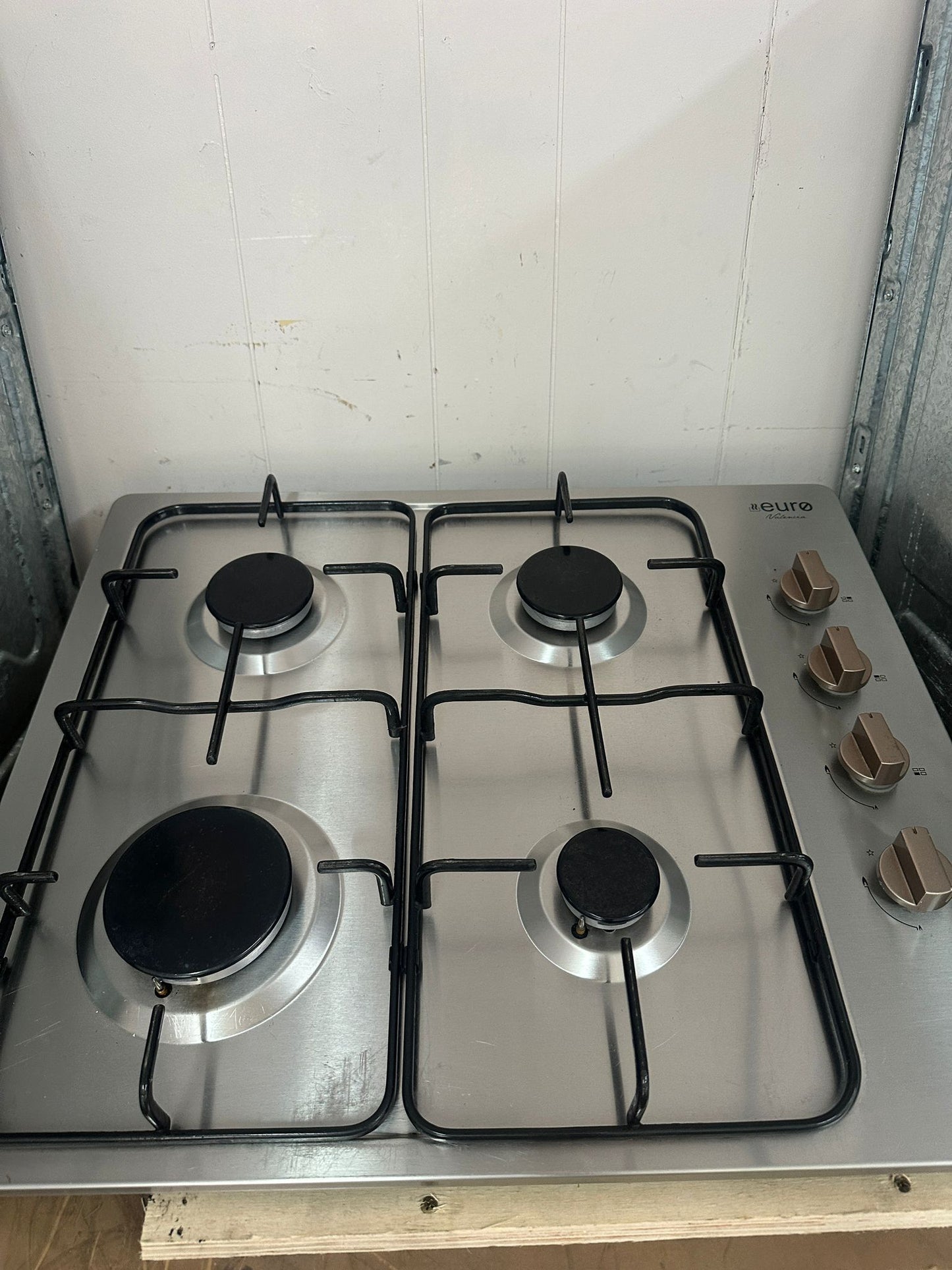Euro Natural Gas Cooktop 4 Burners, EV4BGSX (33024)