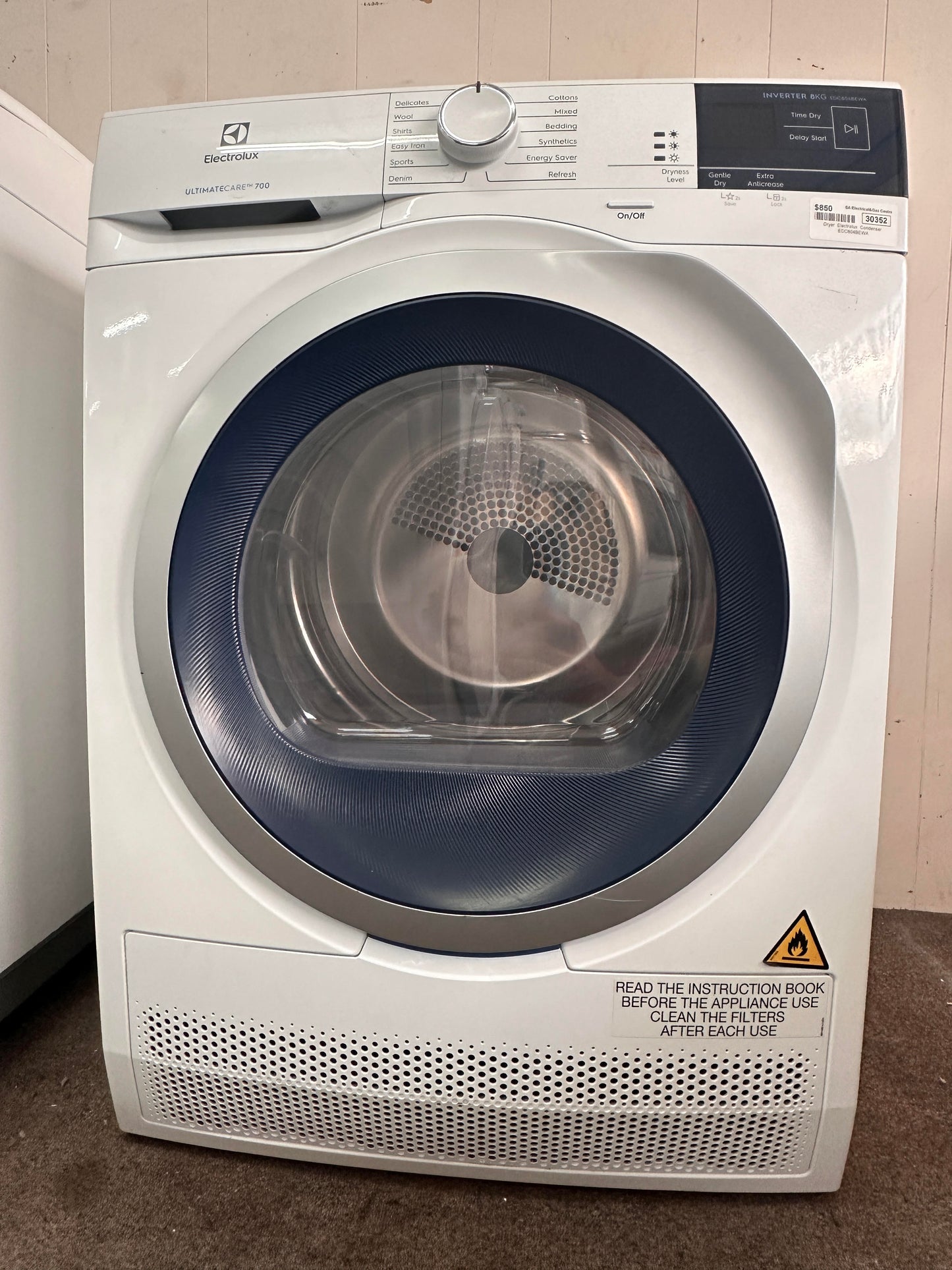 Electrolux Condenser Dryer 8kg EDC804BEWA