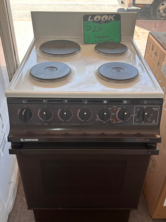 Simpson Nova Upright Cooker Freestanding Electric Stove