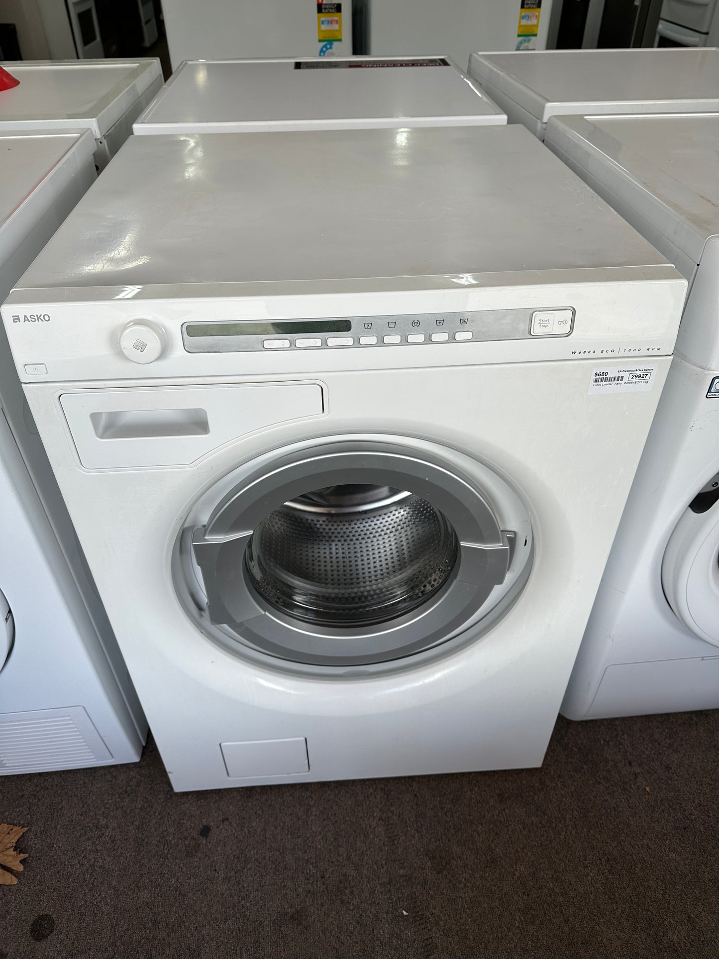 Asko Front Loader Washing Machine 7kg W6884ECO
