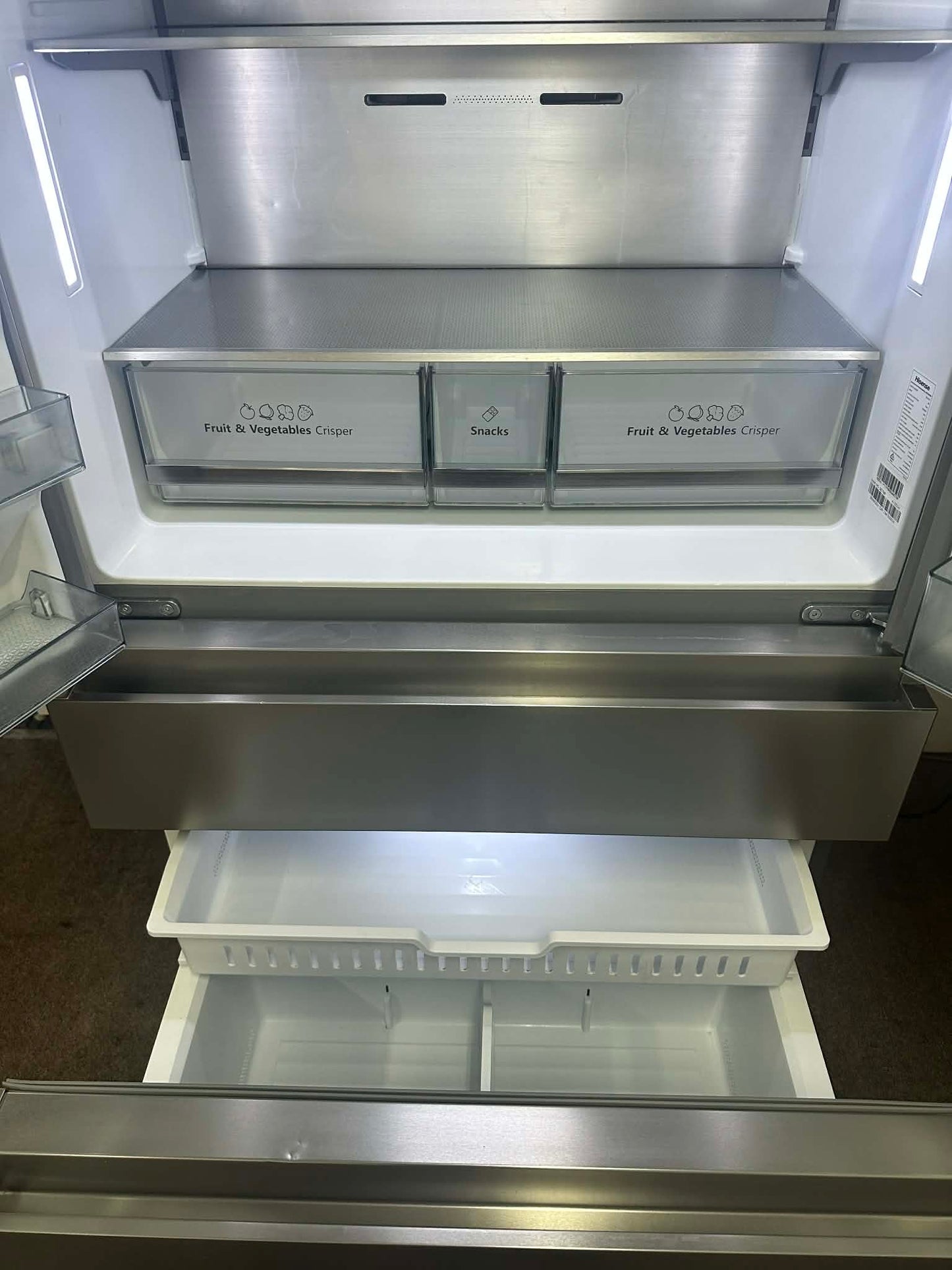 Hisense French Door Fridge Freezer 560L 30326LT Stainless (33022)