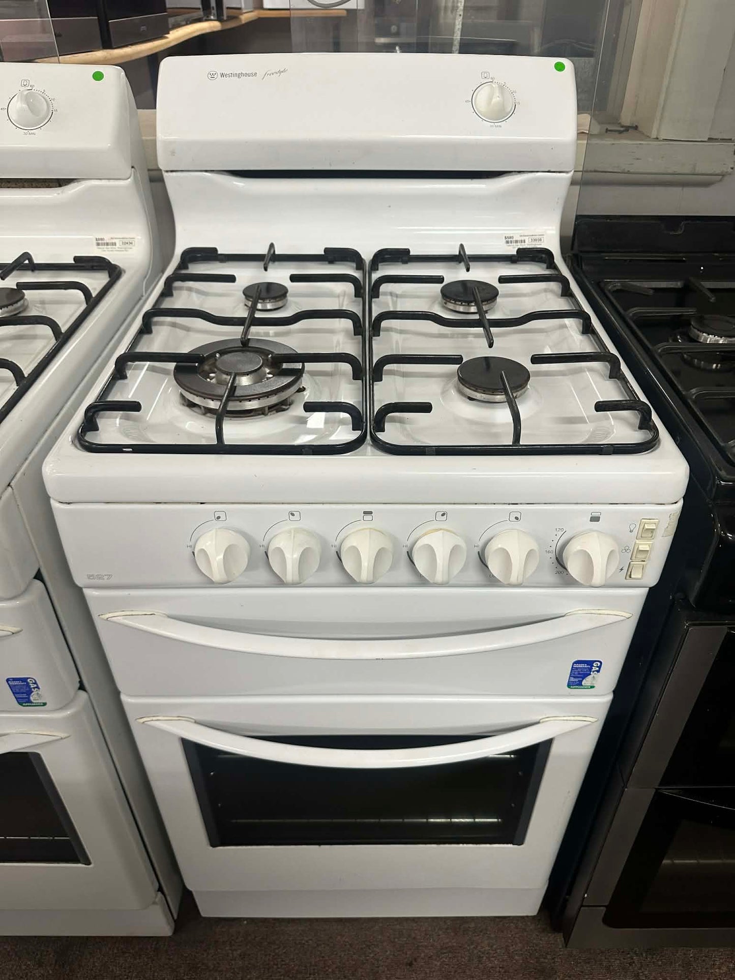 Westinghouse 527 Fan Forced Natural Gas Freestanding Stove 54cm (33030)