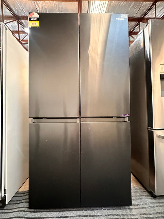 Hisense PureFlat French Door Fridge Freezer 609L HRCD609B Black
